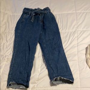 A&F Paperbag Waist Jeans - Mom jean